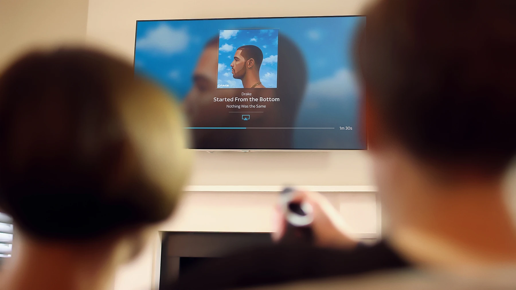 Users can stream music via their Sky Q system