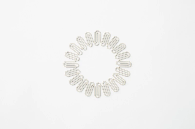 A wheel of paperclips