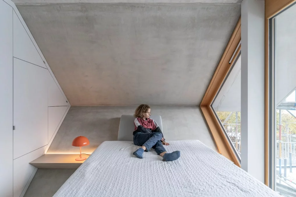 Modular apartments in the Honeycomb House offer customizable living spaces