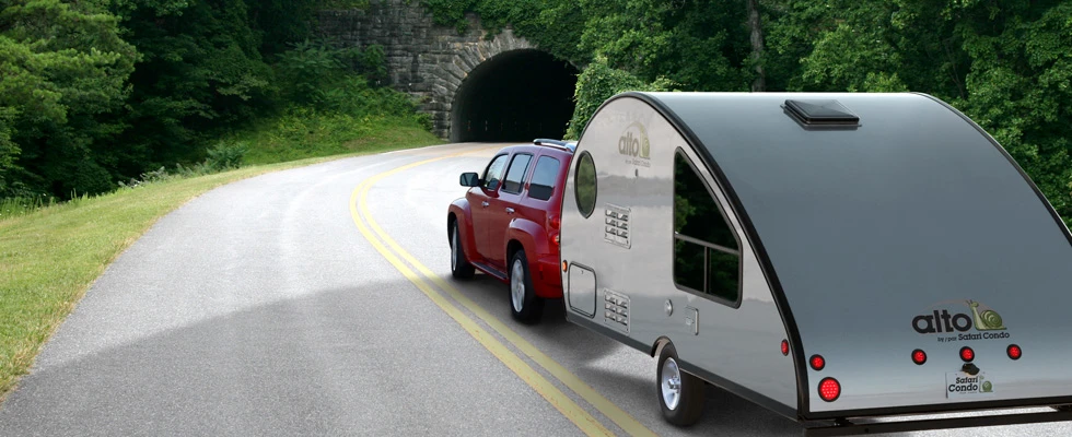 The Alto campers are lightweight and easy to tow