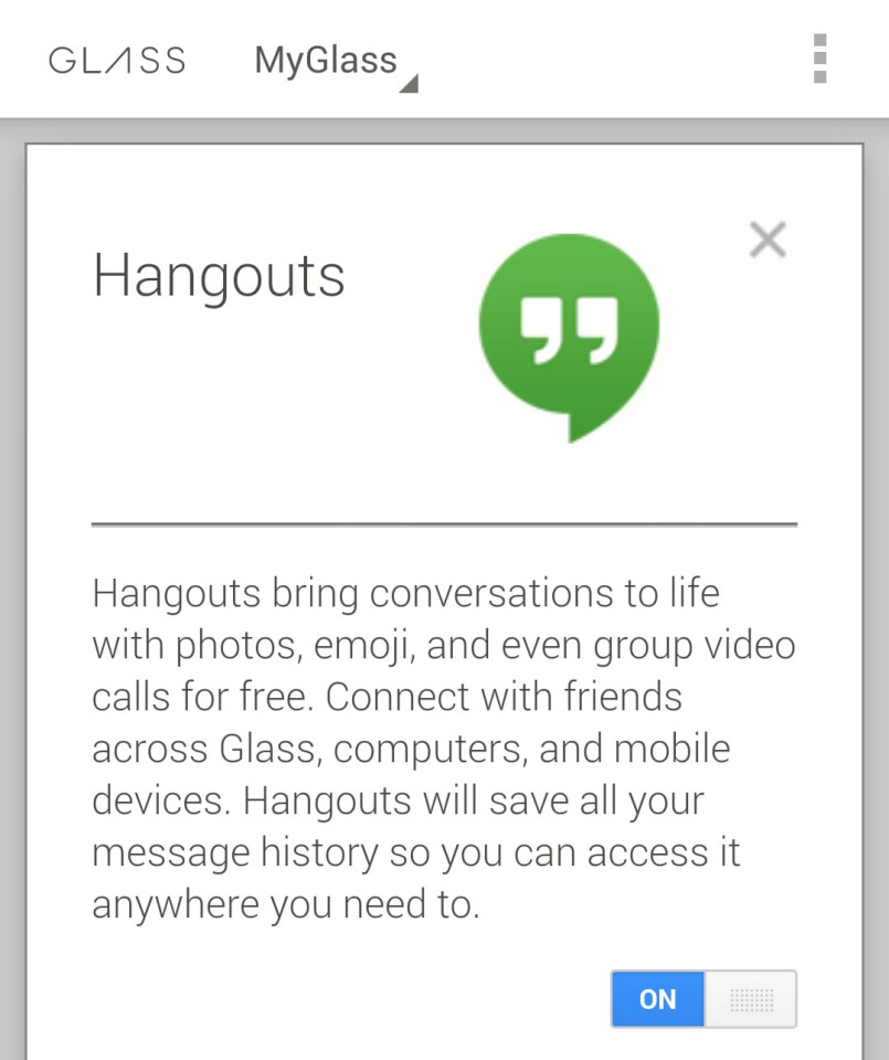Hangouts messaging is now compatible with Glass, just be prepared for it to hijack all of your other messaging needs
