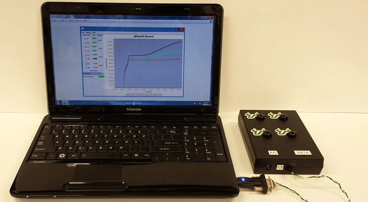 The device is able to purify and identify the RNA (ribonucleic acid) of a supposed "grouper" sample on-the-spot, in less than 80 minutes (Photo: University of South Florida)
