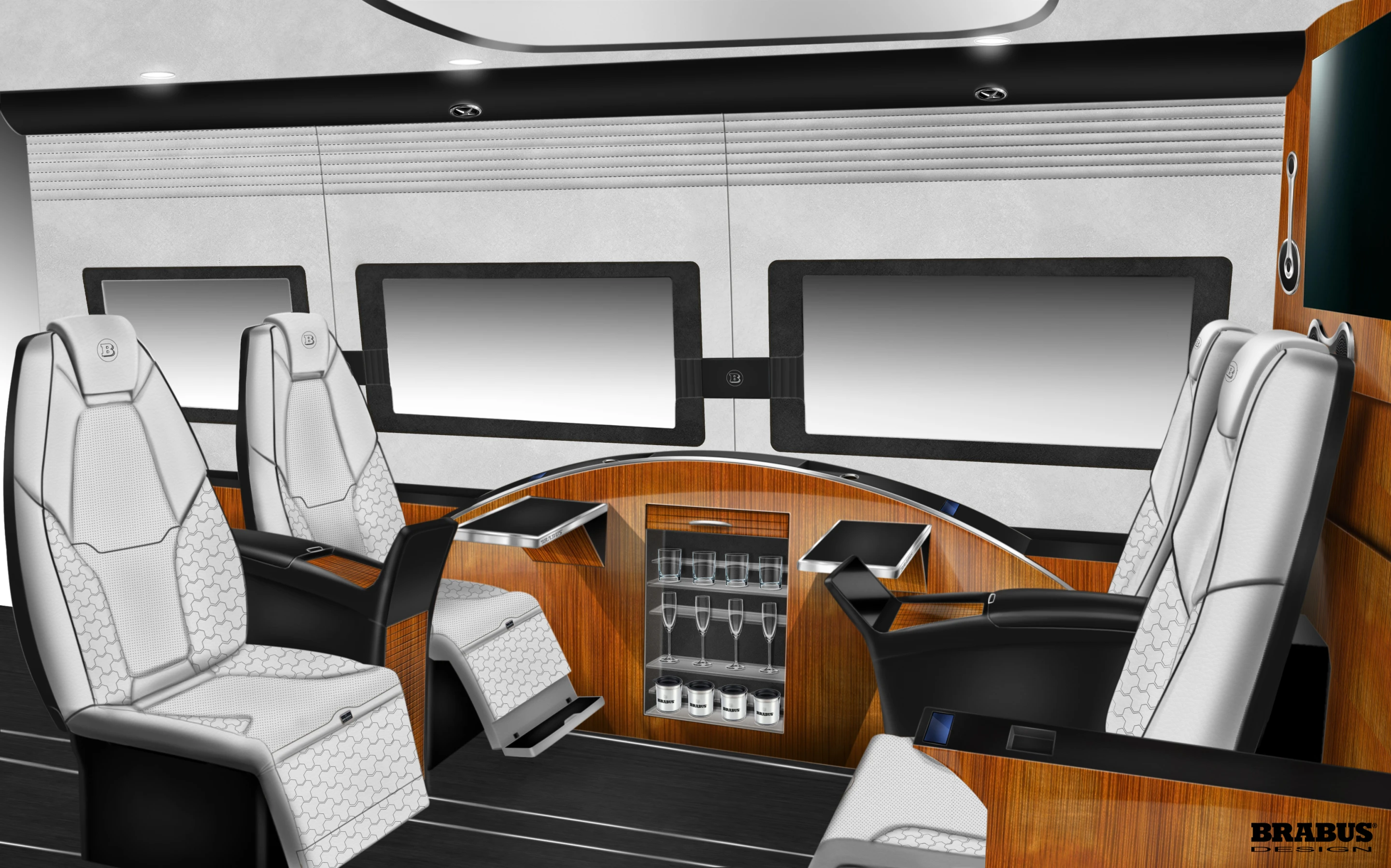 Brabus offers a variety of interior color options