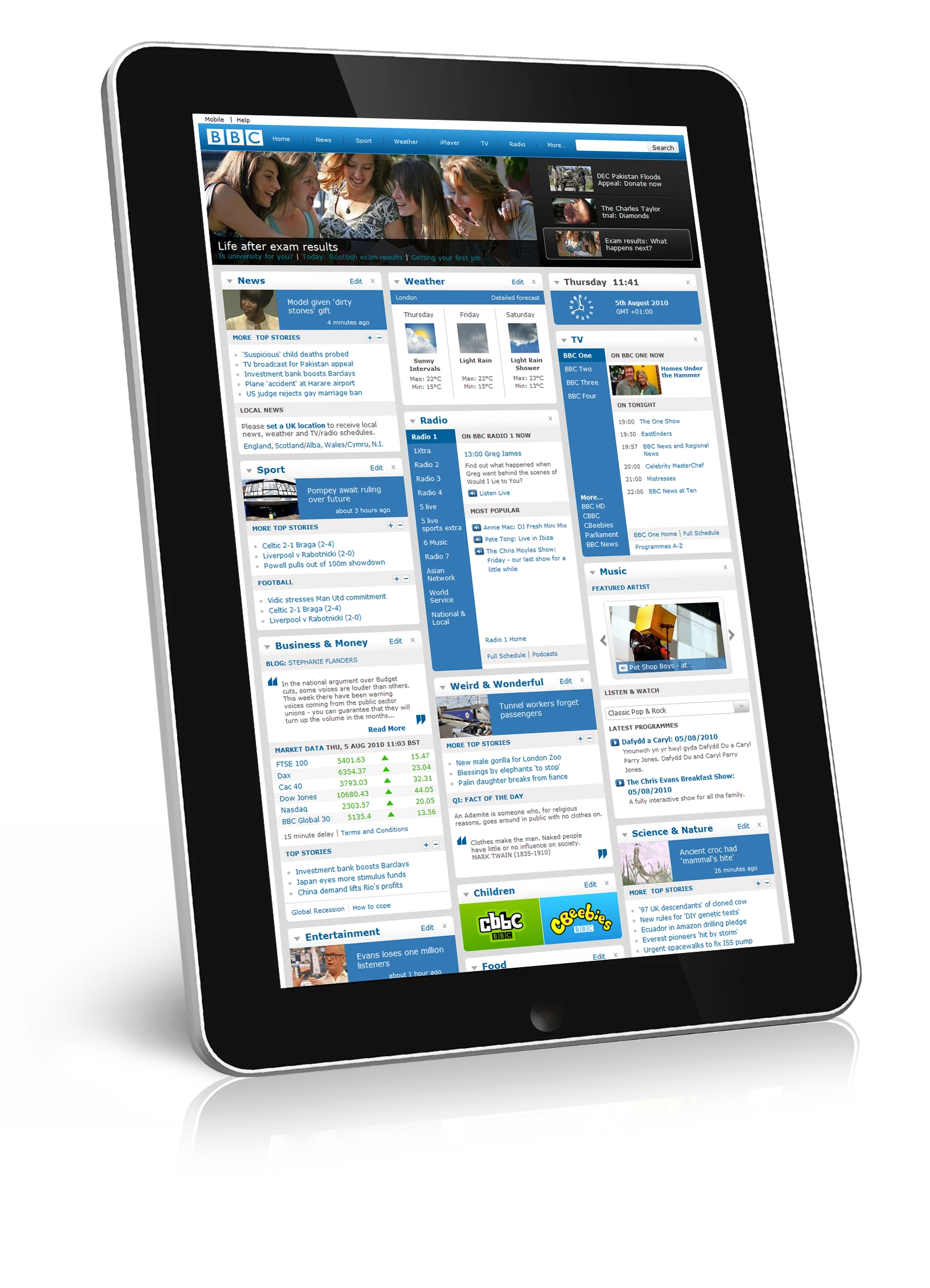 The Elonex eTouch 1000ET tablet runs on Android 2.1