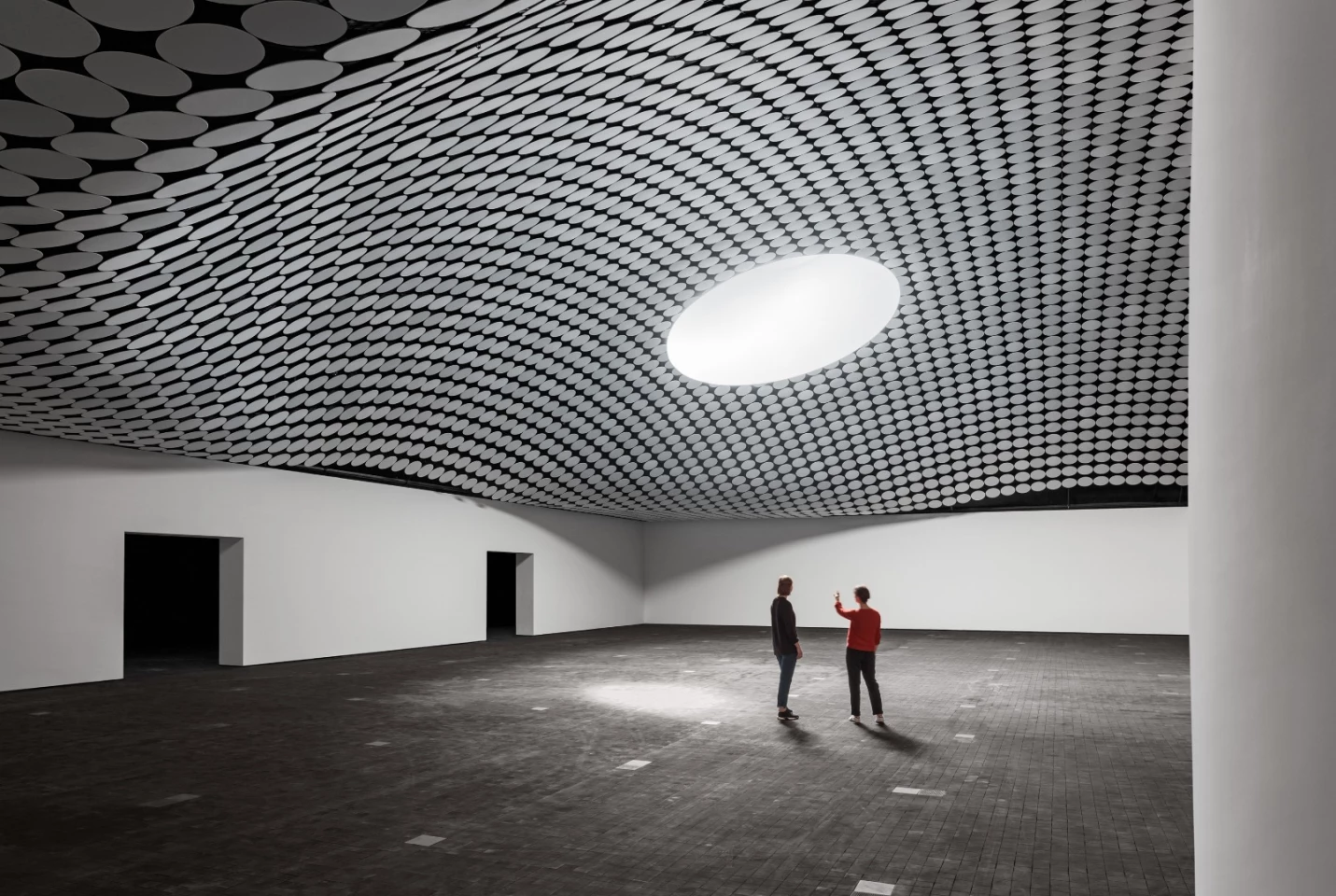 Gallery space inside the renovated Lasipalatsi Square in Helsinki