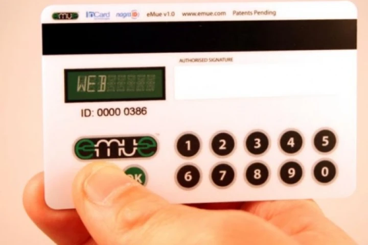Credit Card Embedded Authentication Device