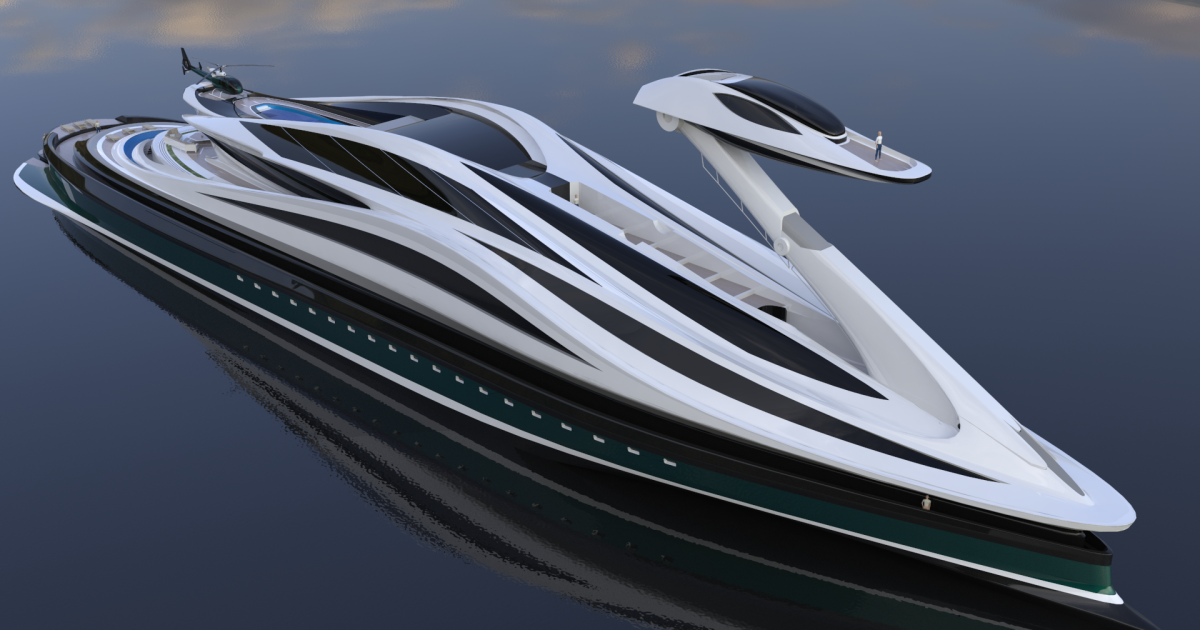 Concept Mega Yacht Would Let Owner Swan Around In Luxury