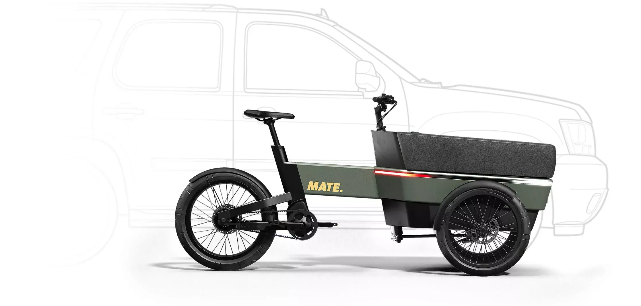 "The first real alternative to a car is here," said Mate Bike at launch. "The Mate SUV will change the way you move, forever."