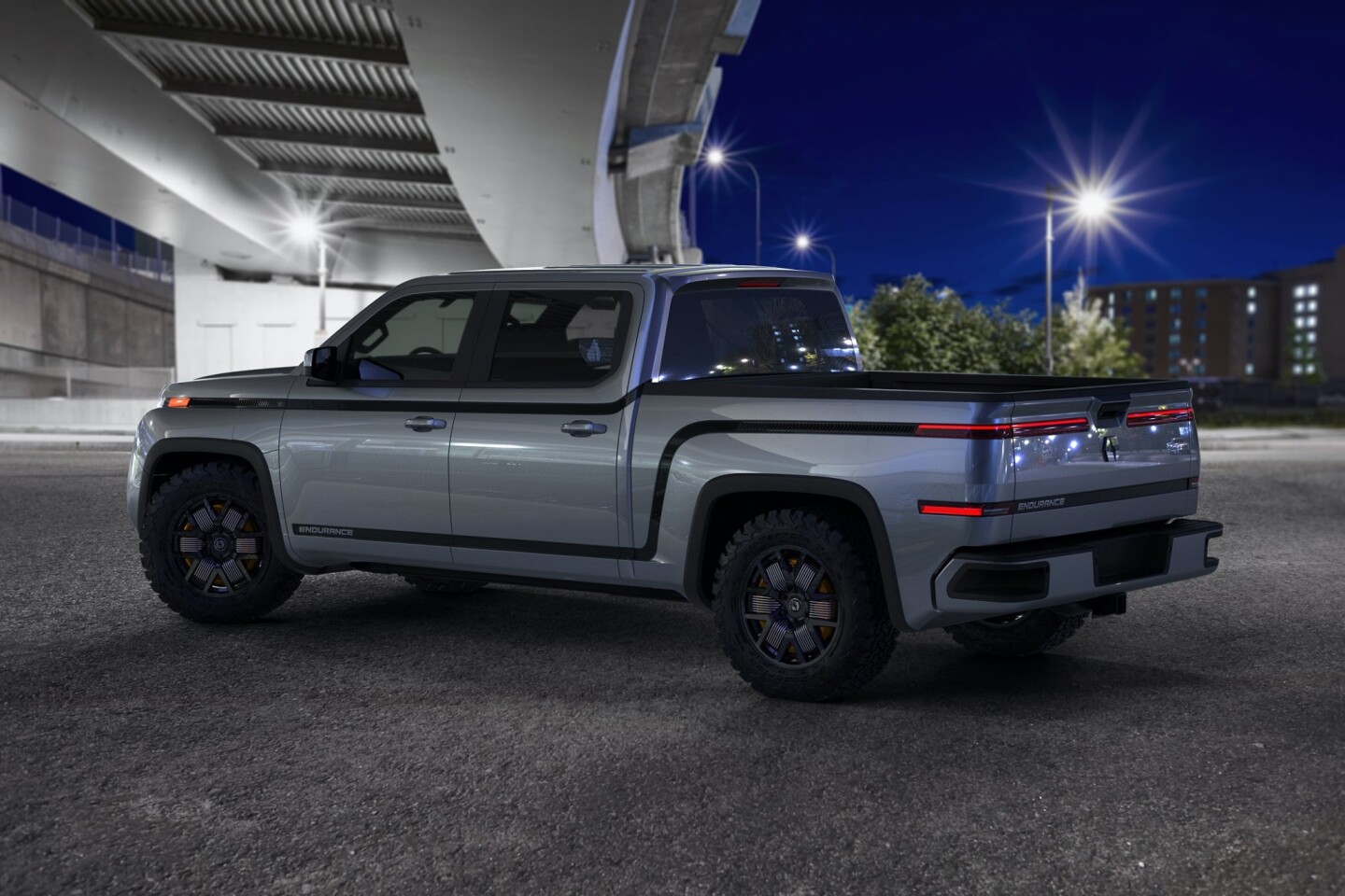 Lordstown gives the Endurance a traditional pickup silhouette but with a little more flair