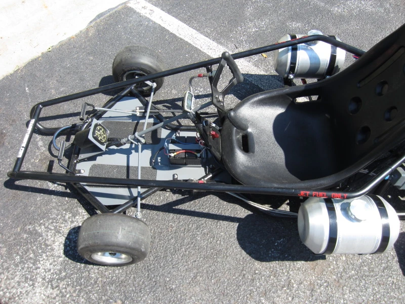 Seth Kettleman's custom-built jet-powered go-kart