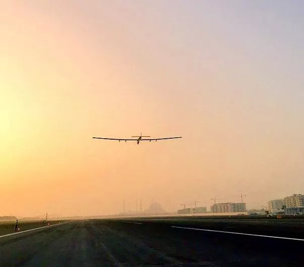 Take-off from Abu Dhabi (Photo: Solar Impulse)