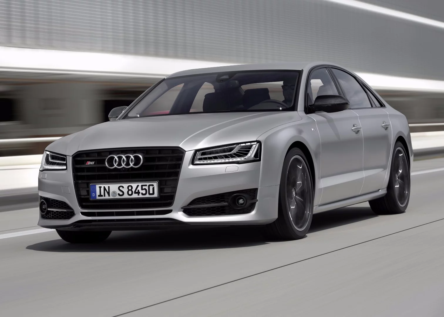 The new Audi S8 plus has a 4.0 TFSI V8 biturbo engine