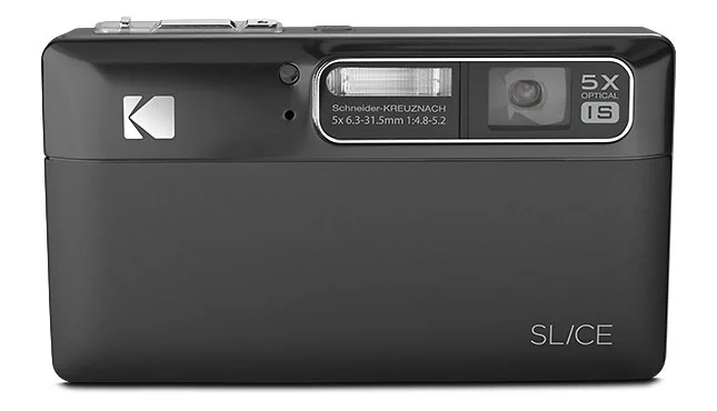 The Kodak Slice Touchscreen camera combines a 2GB internal memory with facial recognition and tagging capabilities