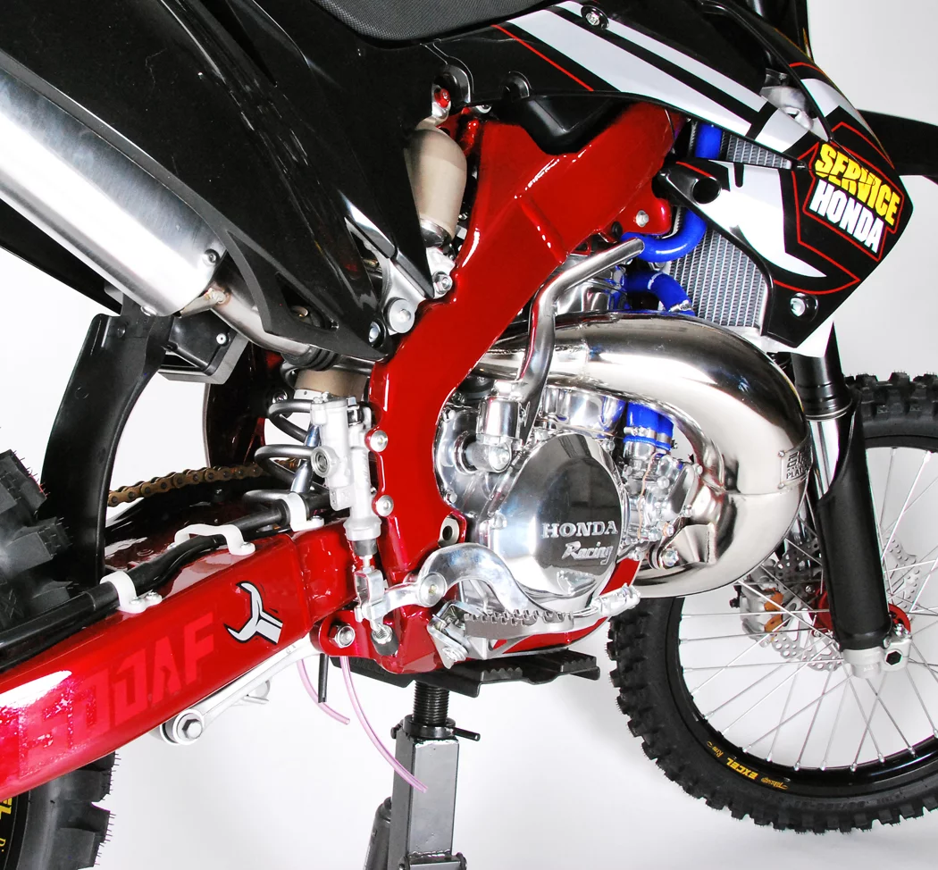 The 500AF with a polished engine and exhaust chamber