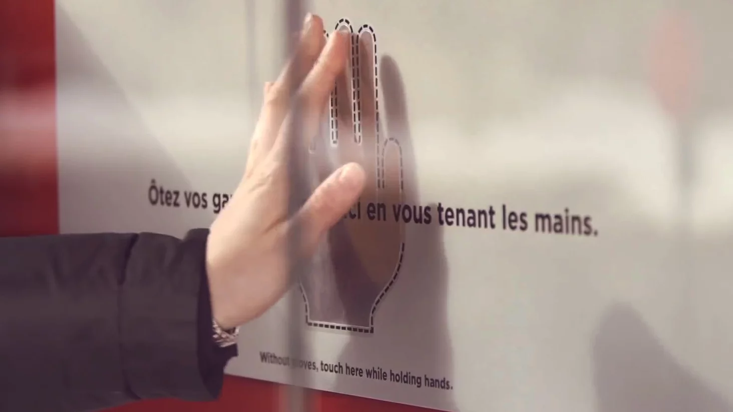 Contacts either side of the bus shelter need to be connected to complete a circuit and activate the heater