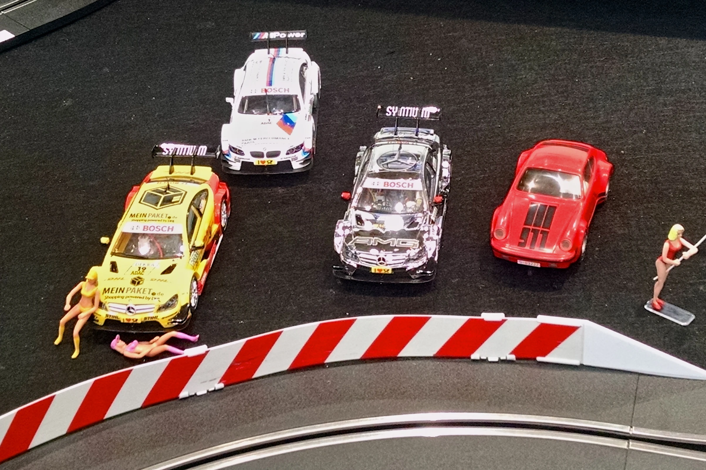The race cars have built-in cameras, offering POV video (Photo: C.C. Weiss/Gizmag)