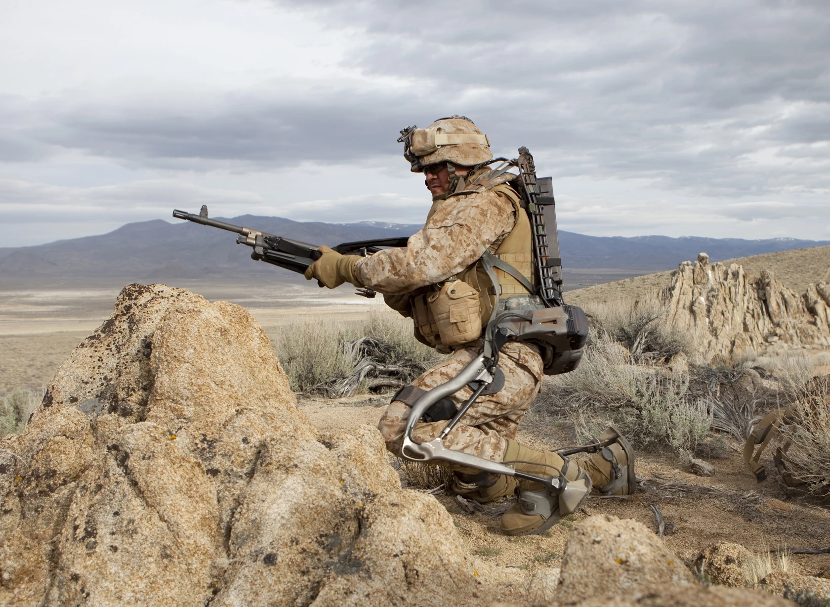 Lockeed Martin is testing an updated, ruggedized version of the HULC robotic exoskeleton