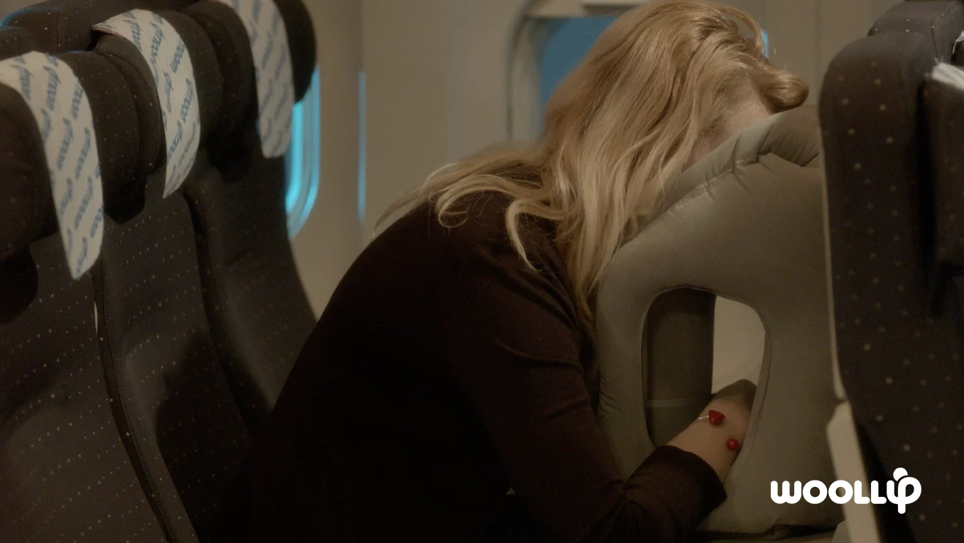 The Woollip is inspired by the concept of lean-forward portable massage chairs