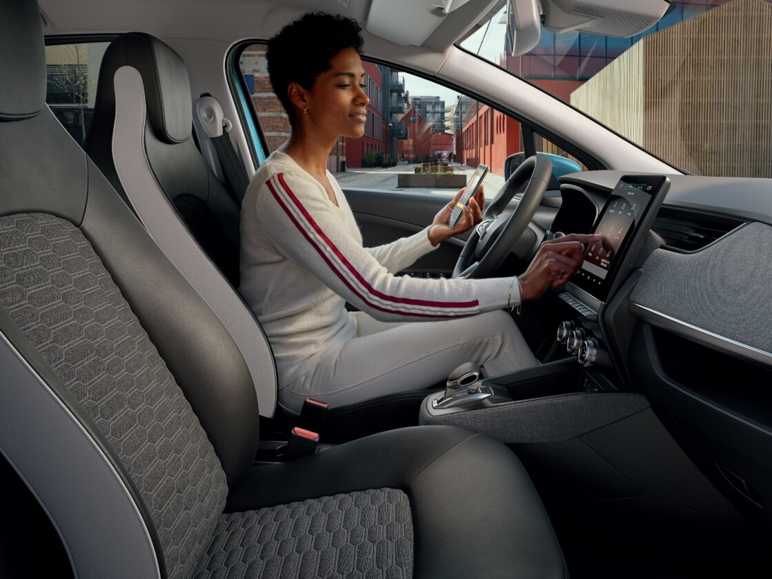 The Zoe's main settings and entertainment options are controlled using a 9.3-inch touchscreen multimedia display in the center