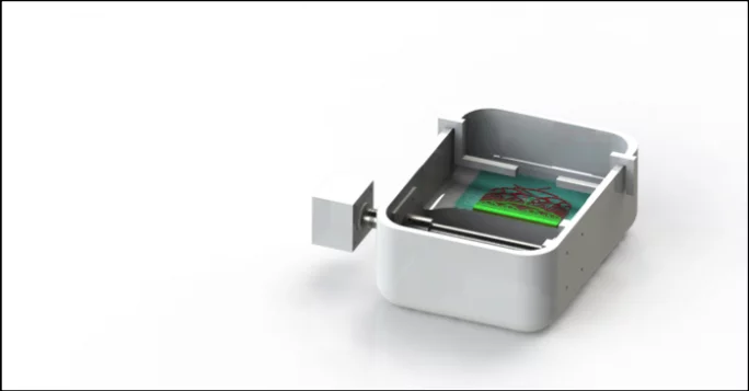 Computer rendering of a third-generation PrintAlive bioprinter