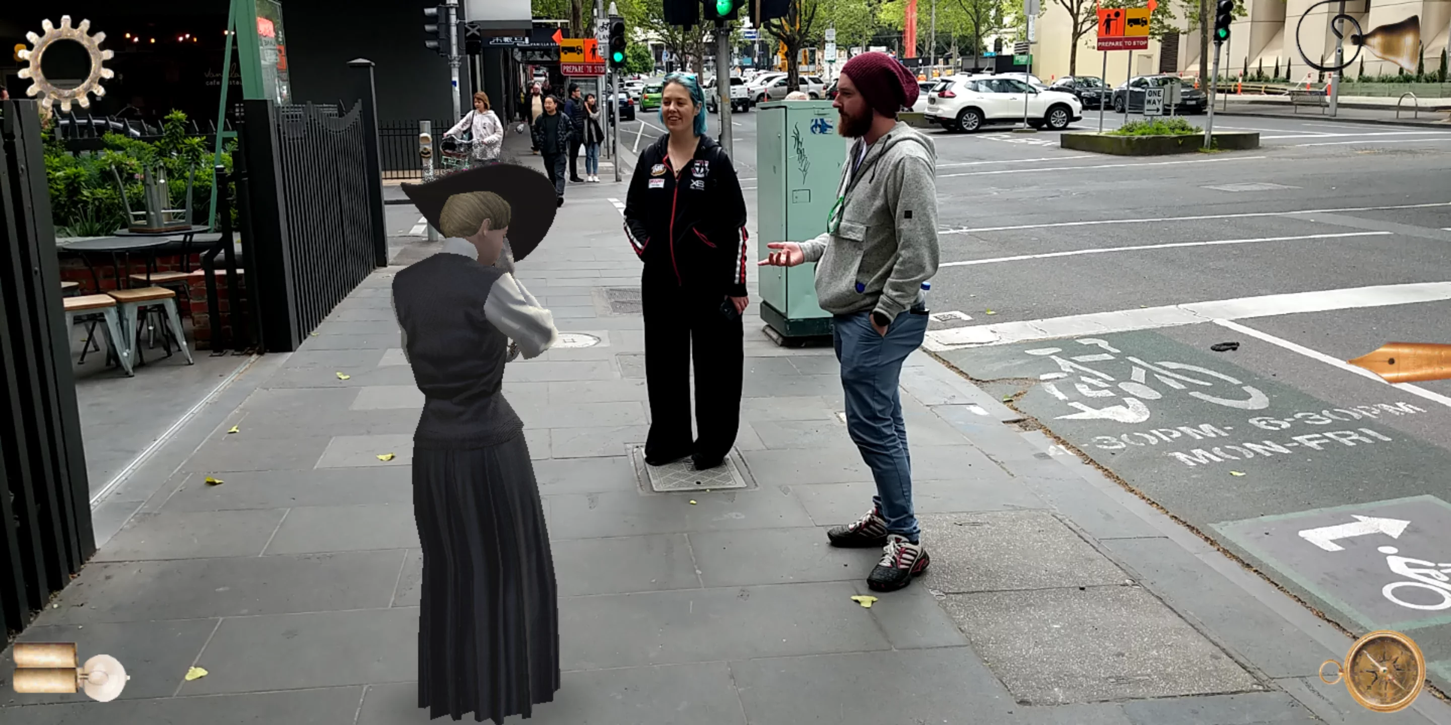 Misadventure in Little Lon takes AR seriously – once placed characters will stay where they are, allowing players to walk around behind them or search scenes for clues