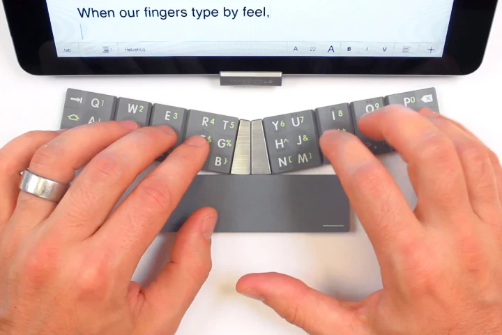 The TextBlade puts touch-typing capabilities in your pocket