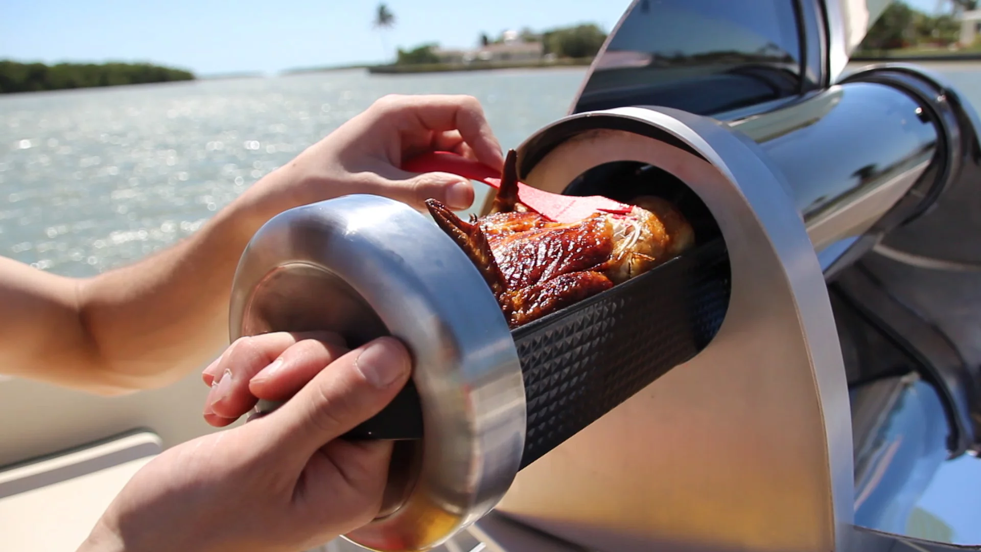 The $599 GoSun Grill is a larger cooker good for groups