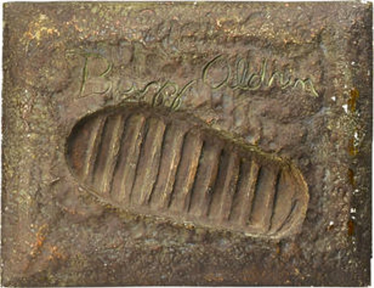 Cast of Buzz Aldrin's Moon boot