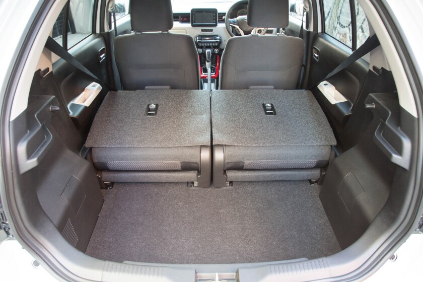 Oddly, there is only space for four in the top-spec Ignis