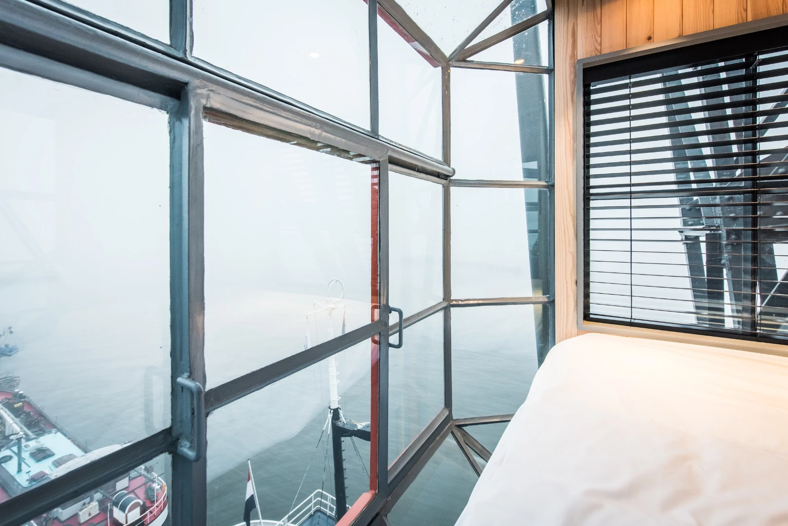 Access to the Yays – Crane Apartment's uppermost bedroom is gained by a ladder