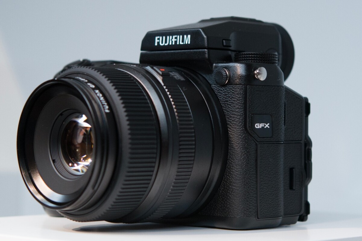 The Fujifilm GFX 50S mirrorless medium format camera