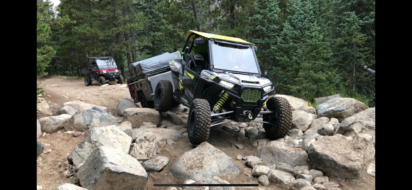 Backcountrygrade ATV camping trailer provides an electric lift to