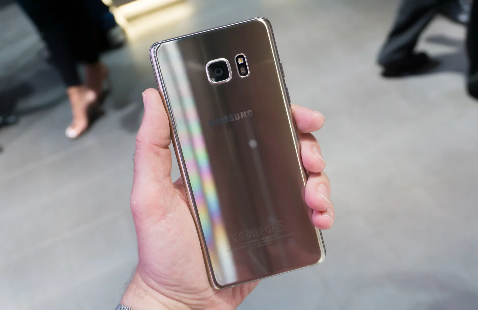 The glass back is familiar to owners of Samsung's 2015-16 flagships
