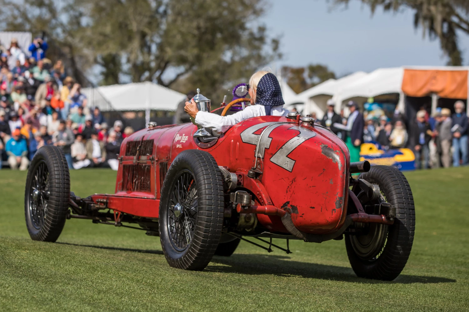Designed by the brilliant Vittorio Jano this car was originally ordered by Scuderia Ferrari when it was the official Alfa Romeo factory racing team. Few Tipo Bs have enjoyed the full life of this ex-Count Villapadierna P3 that went to Britain and in 1938 to America with new owner Frank Griswold. It was raced in the '39 Indy 500 by Lou Tomei placing 15th after qualifying 30th. Griswold then raced it to victory in the 1940 ARCA World's Fair Grand Prix on the 0.75 mile Flushing Meadows temporary circuit in the final event in ARCA's brief history. Los Angeles businessman Don Lee acquired the P3 in 1945 and technicians from Don Lee Broadcasting fitted it with a car-to-pit radio for Indy where it raced as the Don Lee Special in 1946 and then started 9th and placed 15th in the 1947 “500”. It ultimately returned to the UK where it won first prize in the 1998 Louis Vuitton Concours.