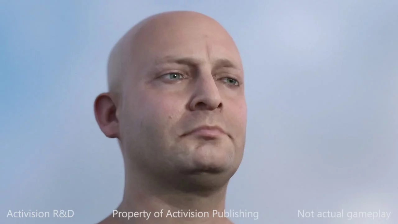 Activision R&D's real-time character has little to frown about
