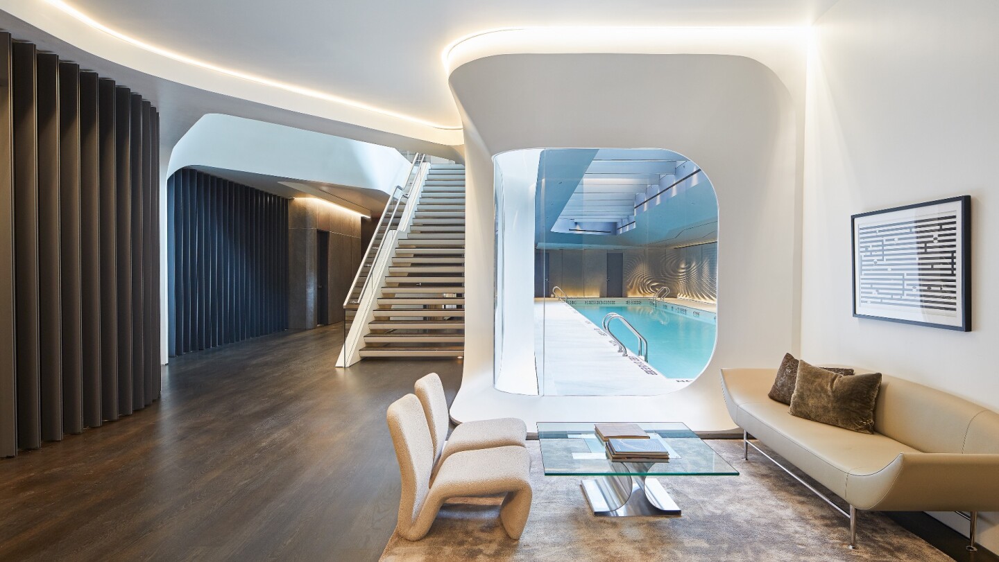 520 West 28th Street features Hadid's signature style