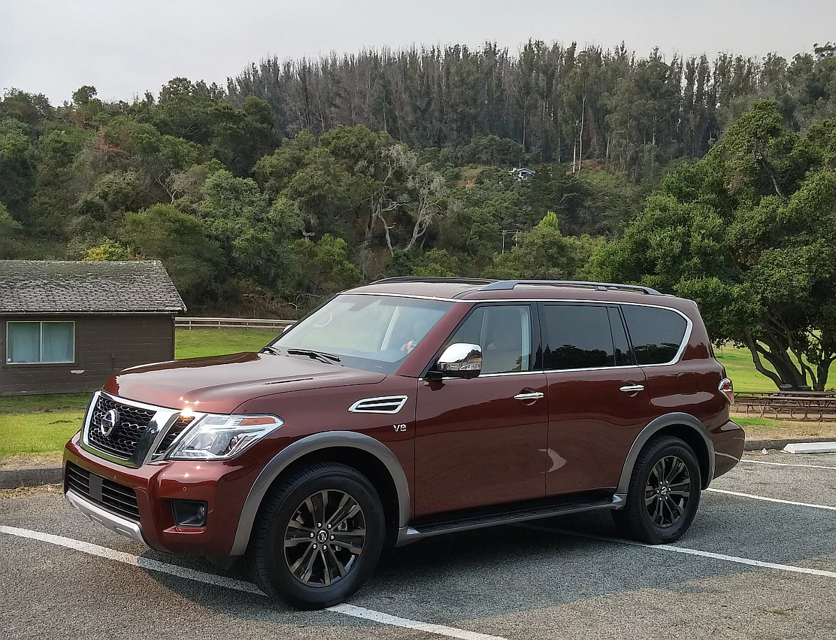 For marketing purposes, Nissan places the big Armada ahead of the Pathfinder as a “large family SUV”