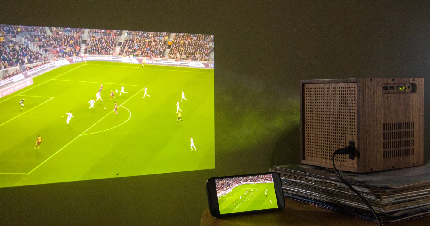 The LightBoks has a maximum 16:9 image size of 180 inches