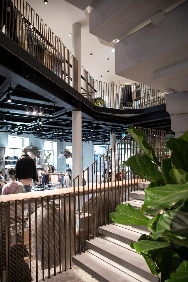 The Rømerhus' inner courtyard has been converted into a five-story atrium