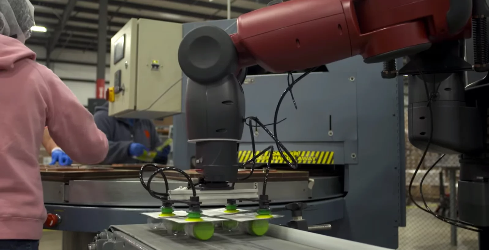 The Robot Positioning System allows the Baxter robot to work in a human/robot mixed environment