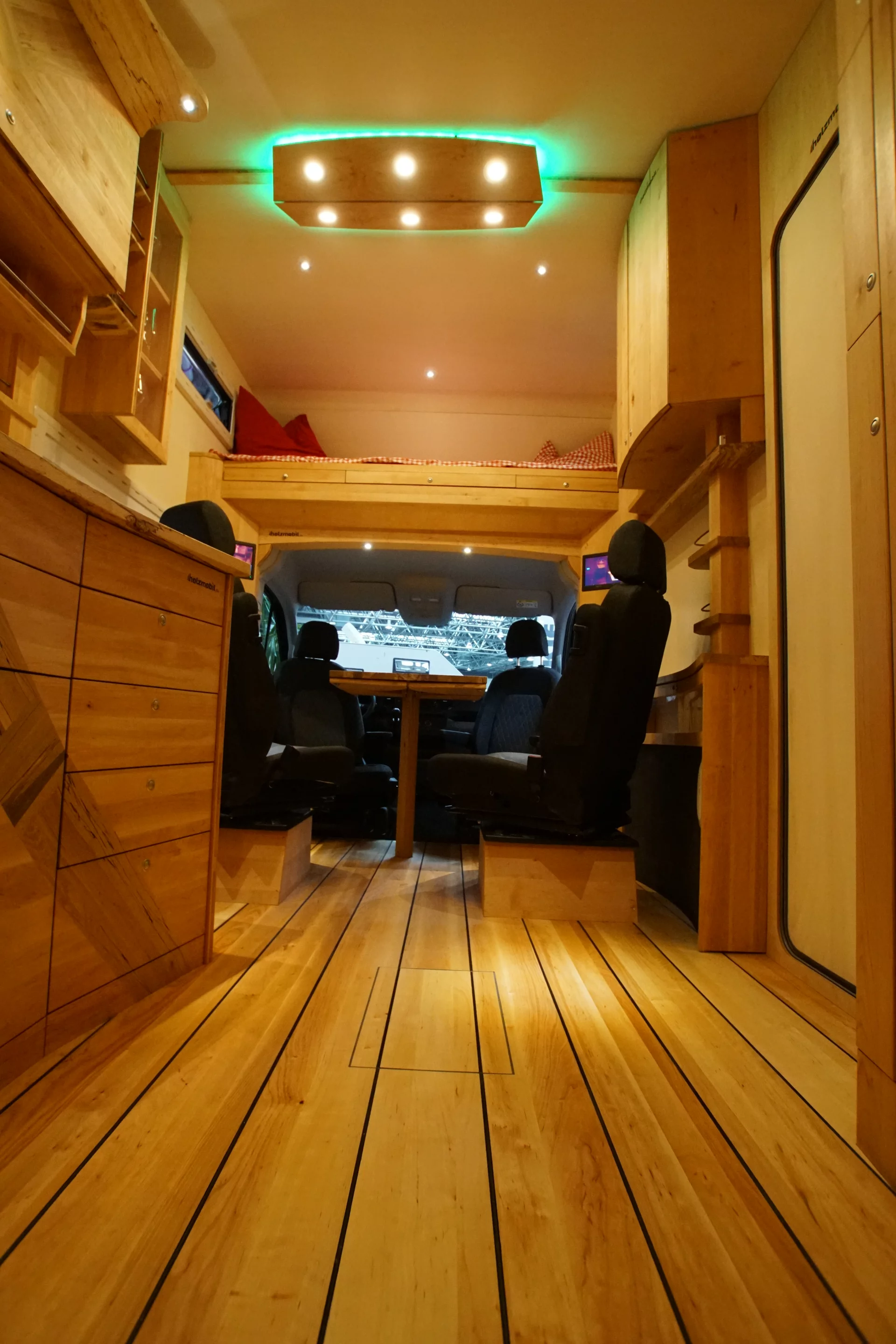 Beautiful wood construction from floor to ceiling