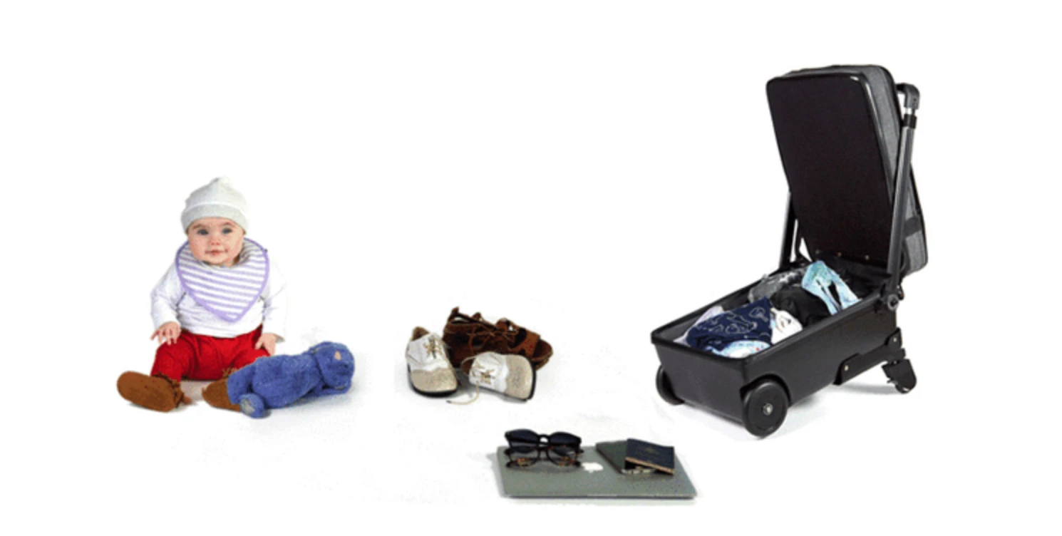 The Born to Fly Baby also works as a regular suitcase