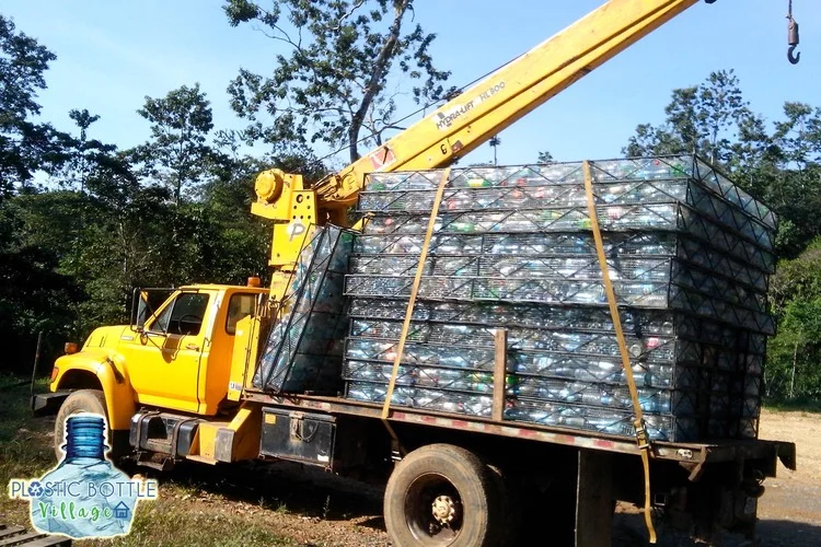 The homes in the Plastic Bottle Village are currently under construction in three phases over 83 acres (33.5 hectares) of Panamanian jungle