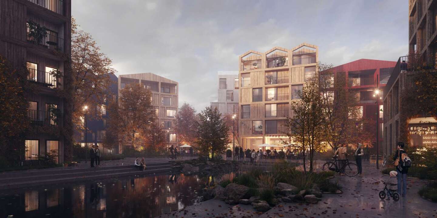 Fælledby's 7,000 residents will be split into three village-like areas that are never more than two minutes walk away from nature