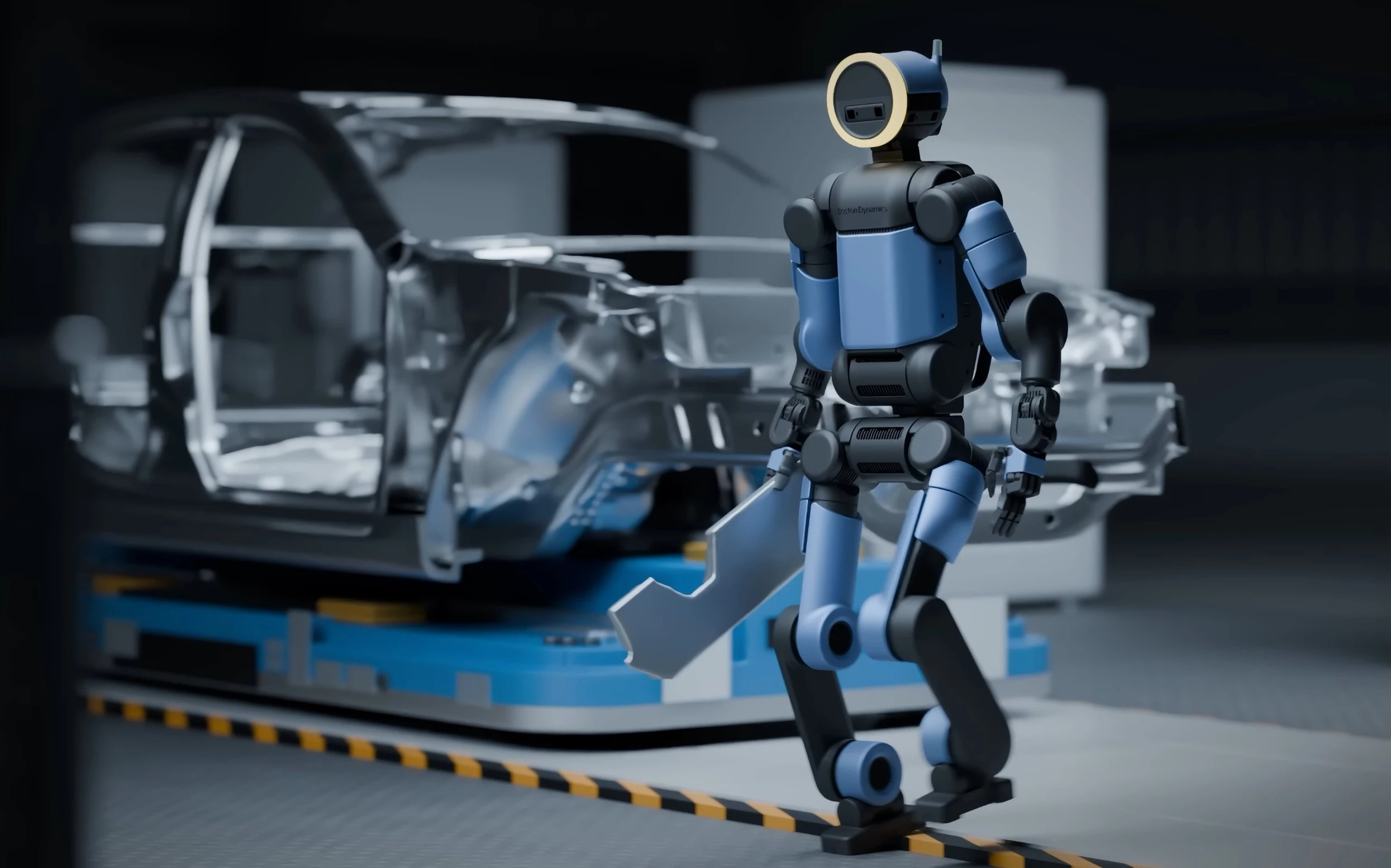 Atlas is to be trained using new AI foundation models for a wide variety of industrial tasks, beginning in the automotive sector