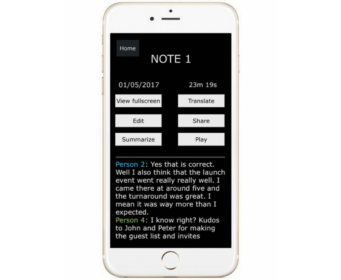 The Titan Note app
