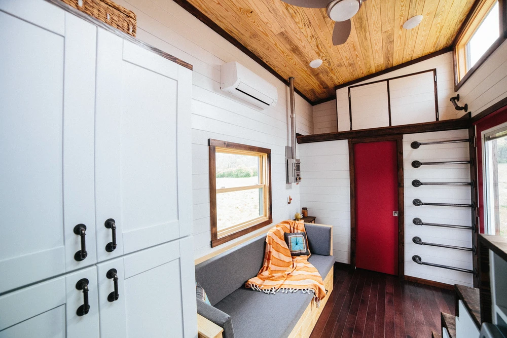 Storage space is very important in a tiny house and this one seems to have plenty