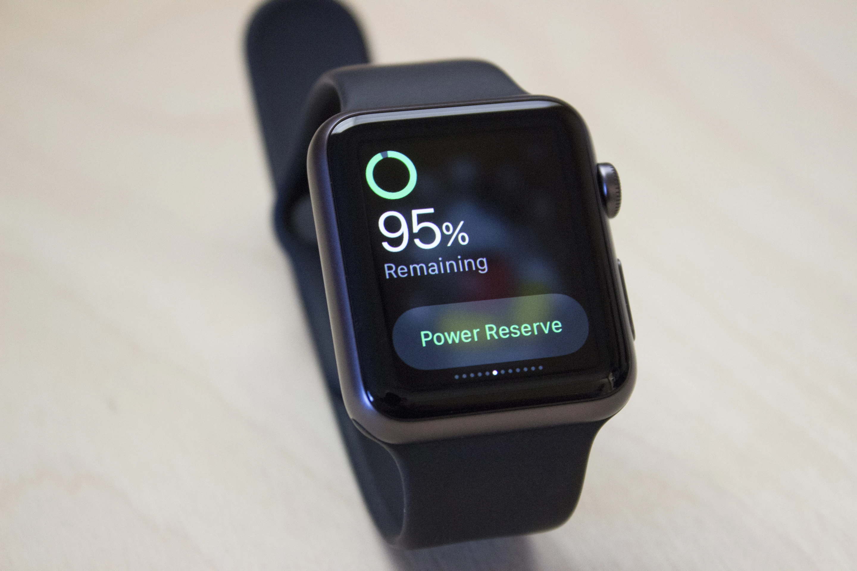 The Apple Watch might be able to last two days if you wanted it to, but it's best to charge every night just to be safe (Photo: Will Shanklin/Gizmag.com)