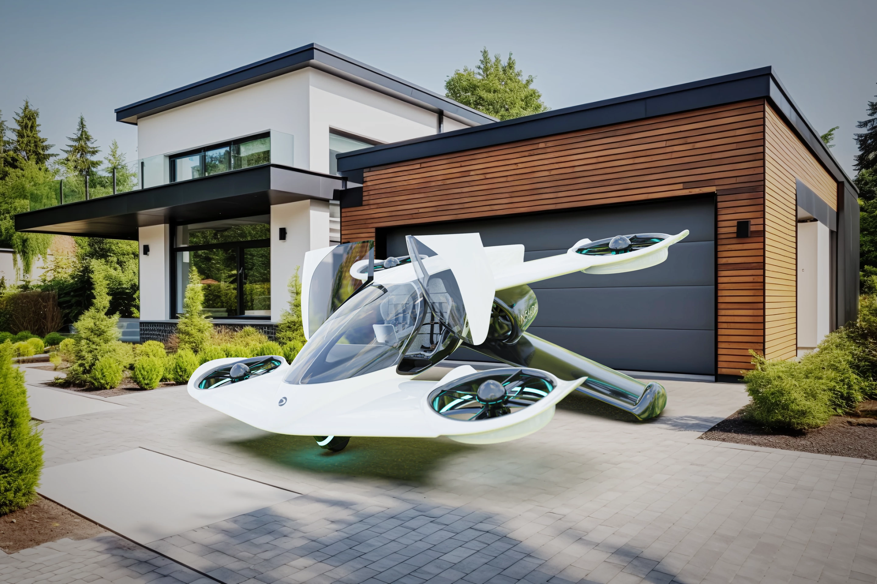 The H1X is designed to fit in a garage, although we doubt it'll be legal to lift off in urban areas