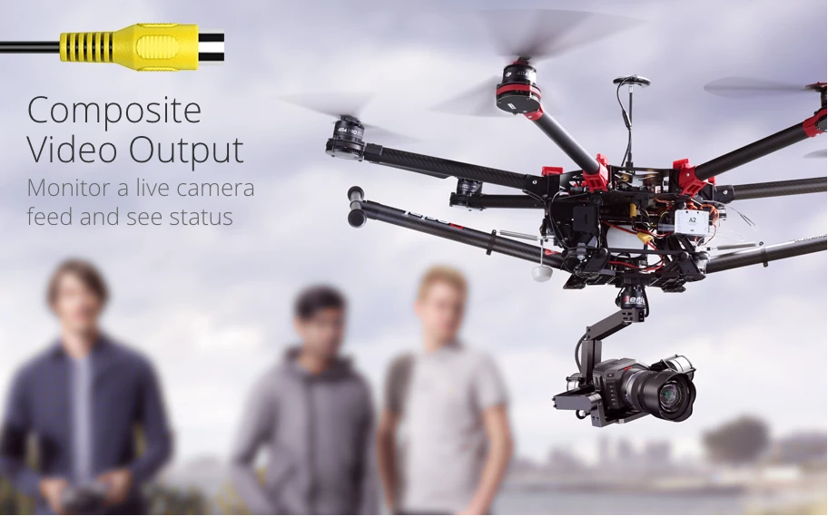 Blackmagic Micro Cinema Camera - composite video output allows live view monitoring and transmission